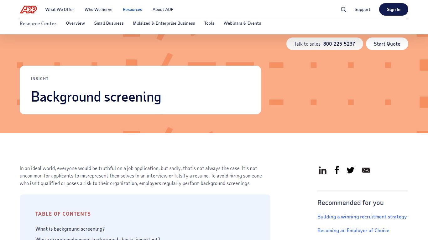 What is Background Screening and Why is It Important? | ADP