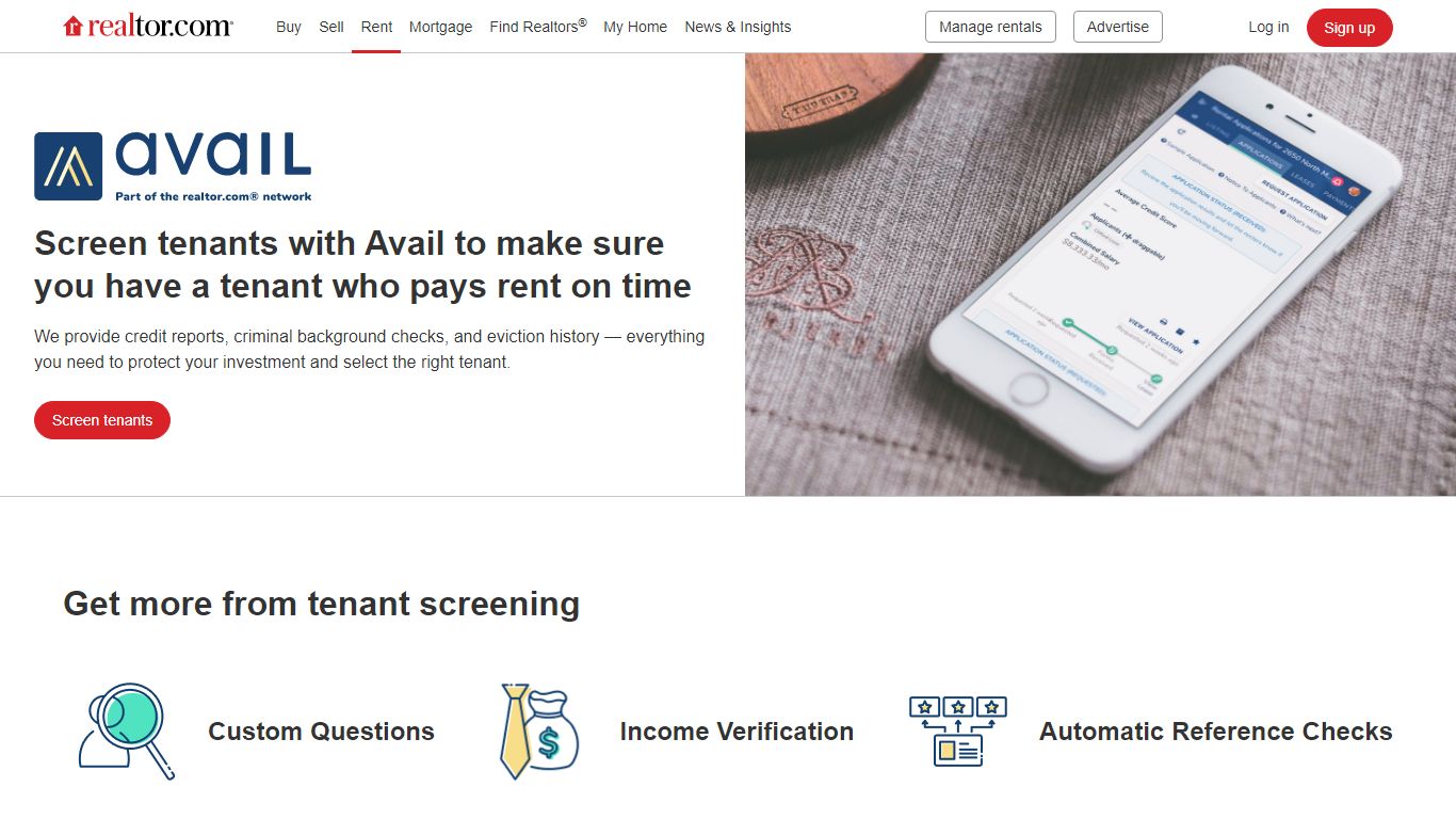 Tenants Screening: Background Check,Credit Reports & more
